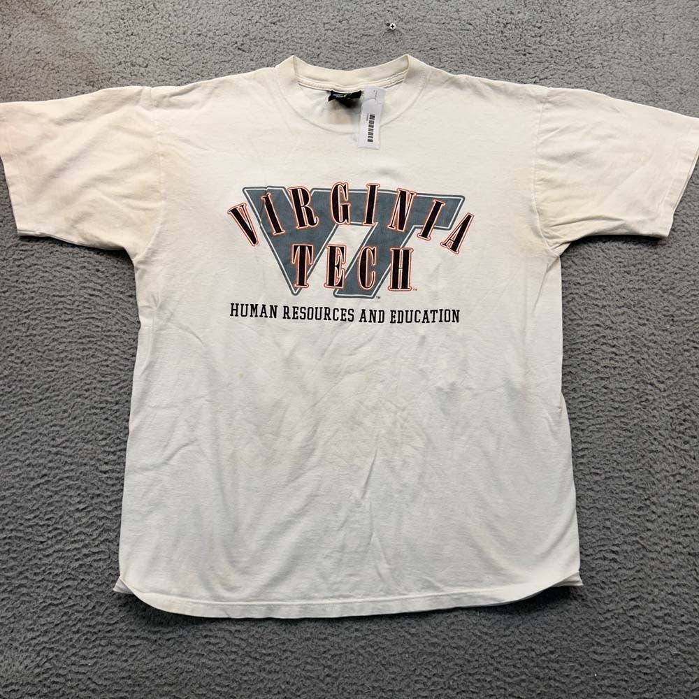 VTG Virginia Tech T-Shirt Mens  Size Large Tee Shirt Soffes Single Stitch